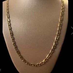 20” 14k Figaro chain!!